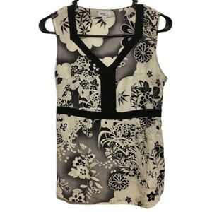 Mimi Maternity Silk Sleeveless Belted Top Size M